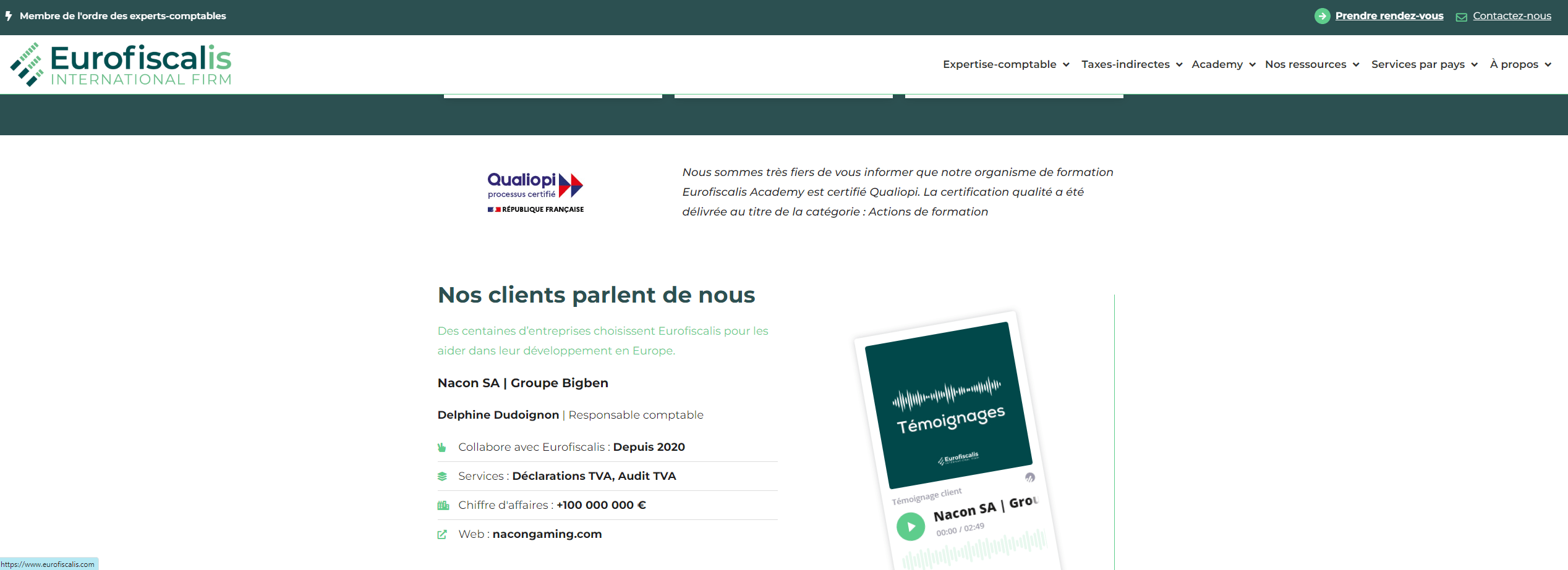 Amélioration du SEO www.eurofiscalis.com 4 site eurofiscalis